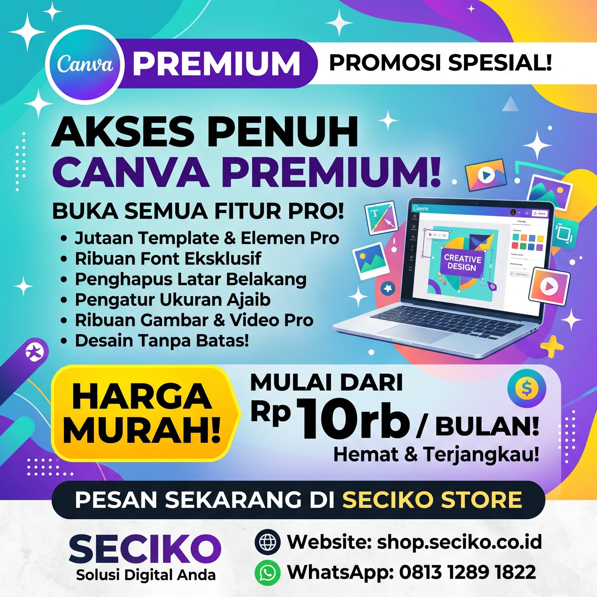 Canva Pro Premium (Head & Invite)