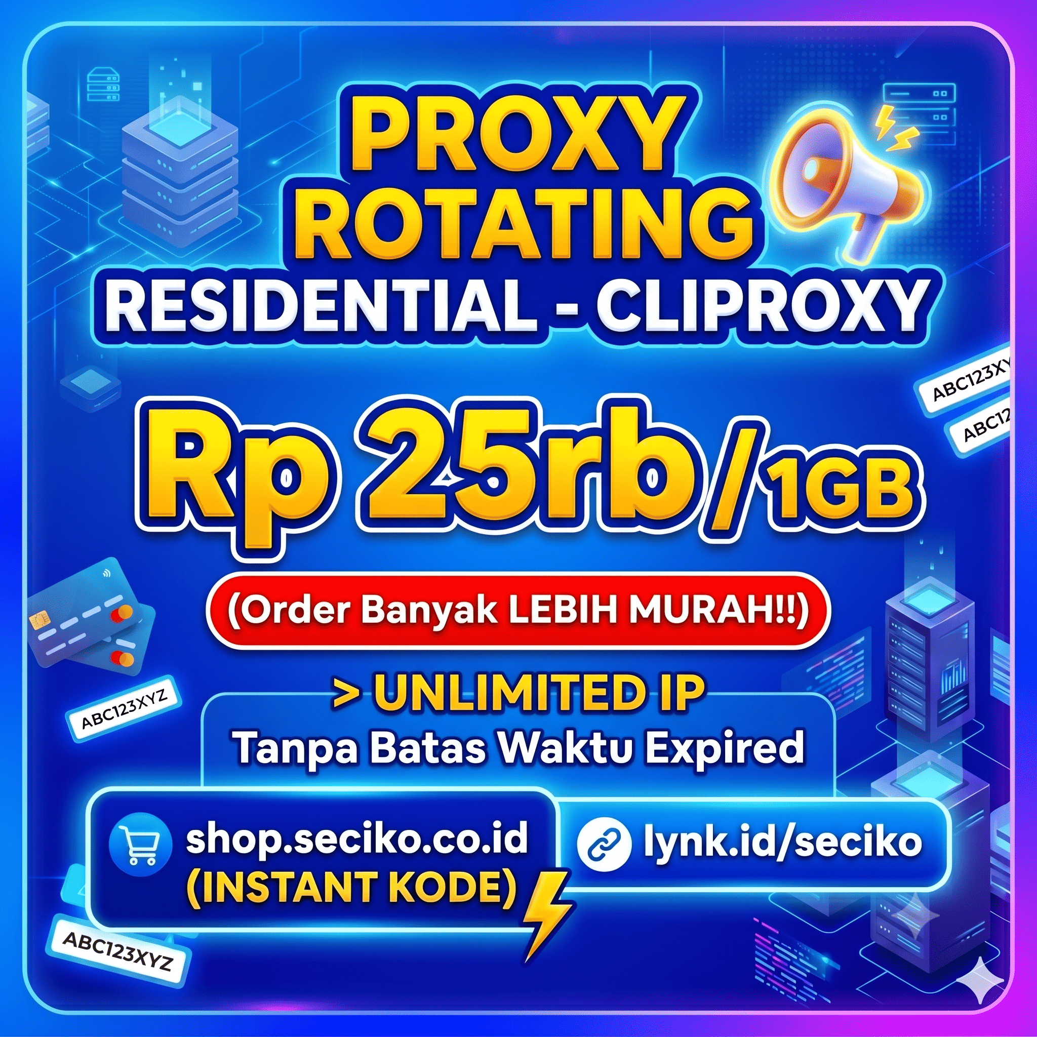 CLIPROXY Rotating Residential Premium (Kuota per GB)